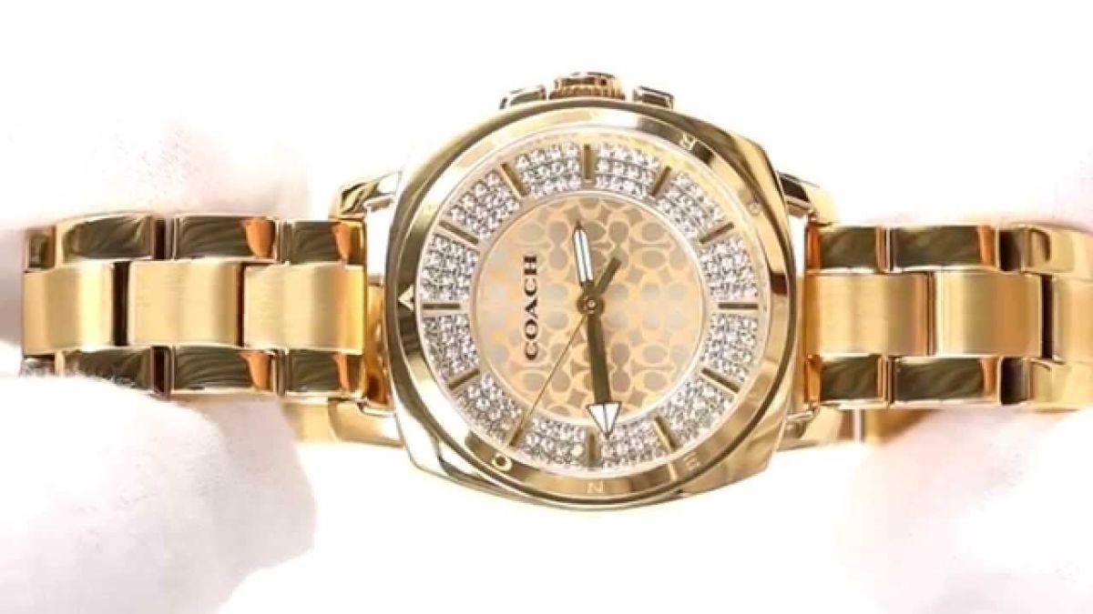 shop coach gold bracelet watch