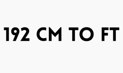 192 cm to ft