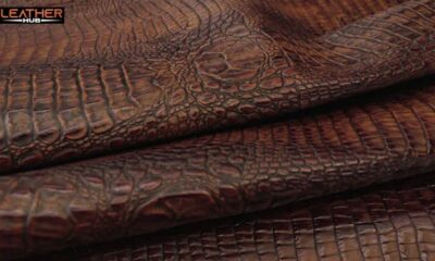 Croc Embossed Leather