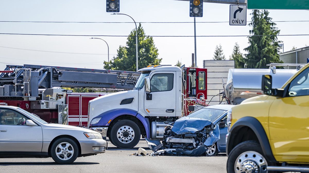 Car and Truck Accident