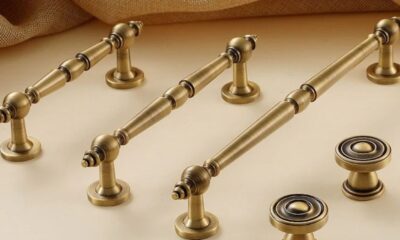 brushed brass kitchen handles