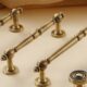 brushed brass kitchen handles
